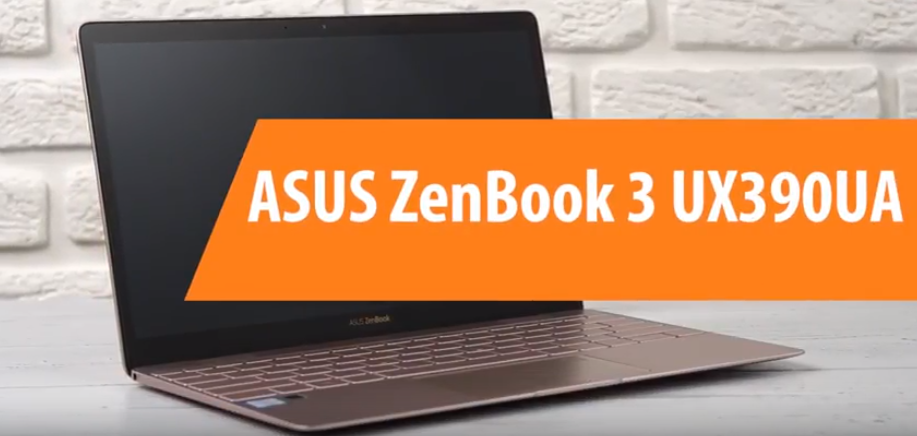 Gennemgå bærbar ASUS ZenBook 3 UX390UA - fordele og ulemper
